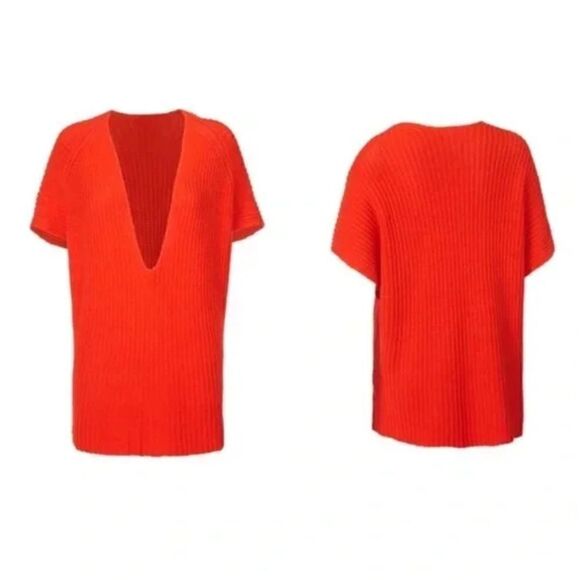 Cabi | Ruby Pullover Knit V Neck Short Sleeve Sweater | M - Picture 1 of 6